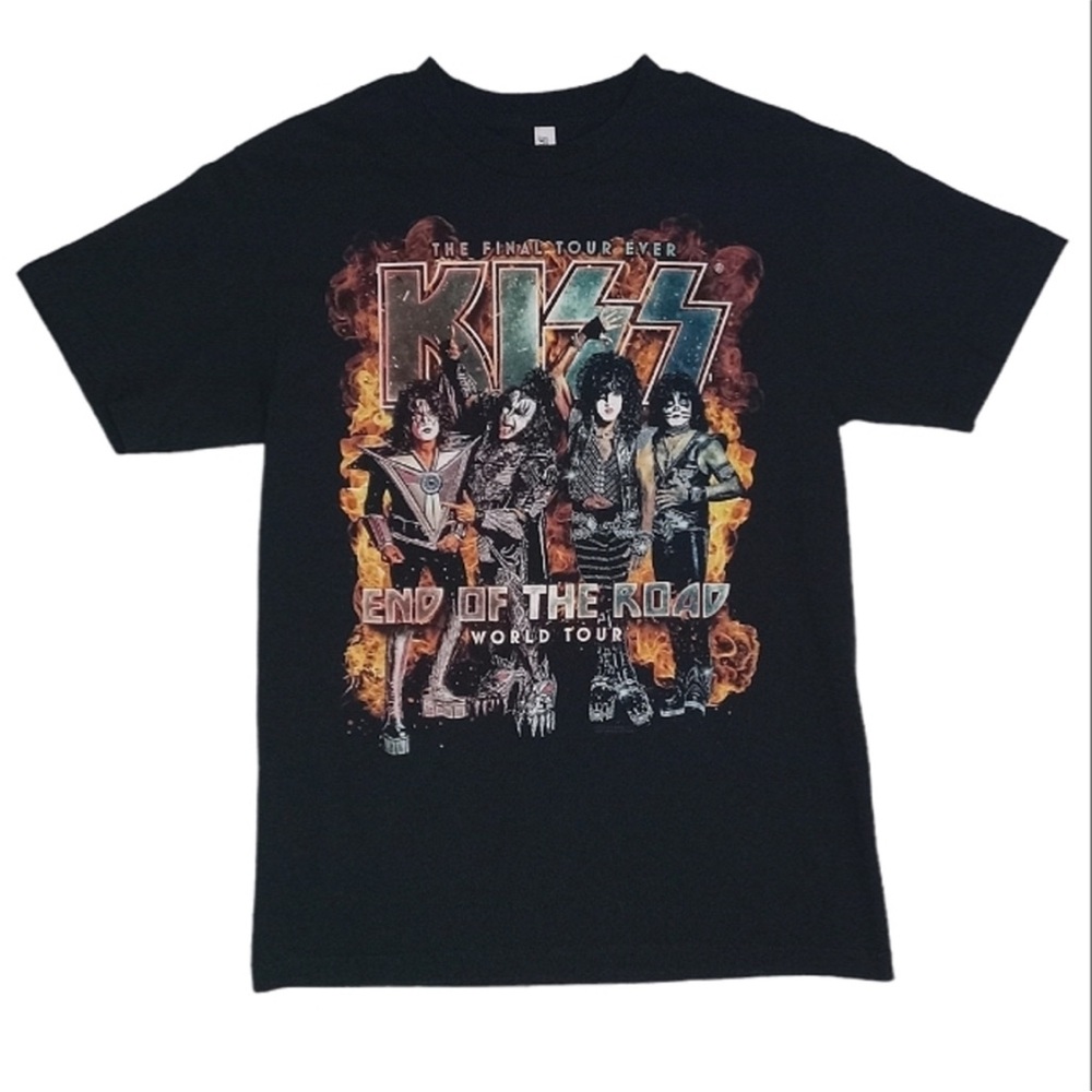 Kiss End Of The World Tour Black Concert Short Sleeve t-shirt
